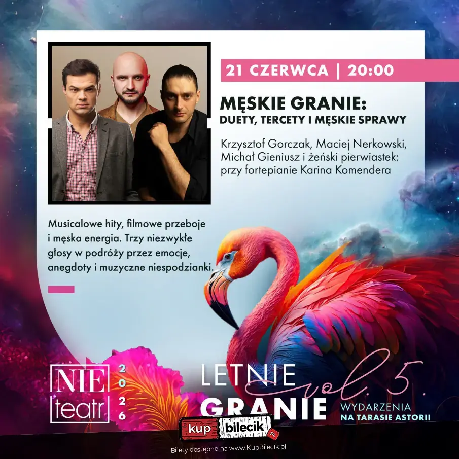LETNIE GRANIE | MĘSKIE GRANIE: duety, tercety i męskie sprawy