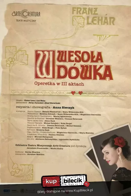 Wesoła Wdówka - operetka F. Lehara - Arte Creatura Teatr Muzyczny