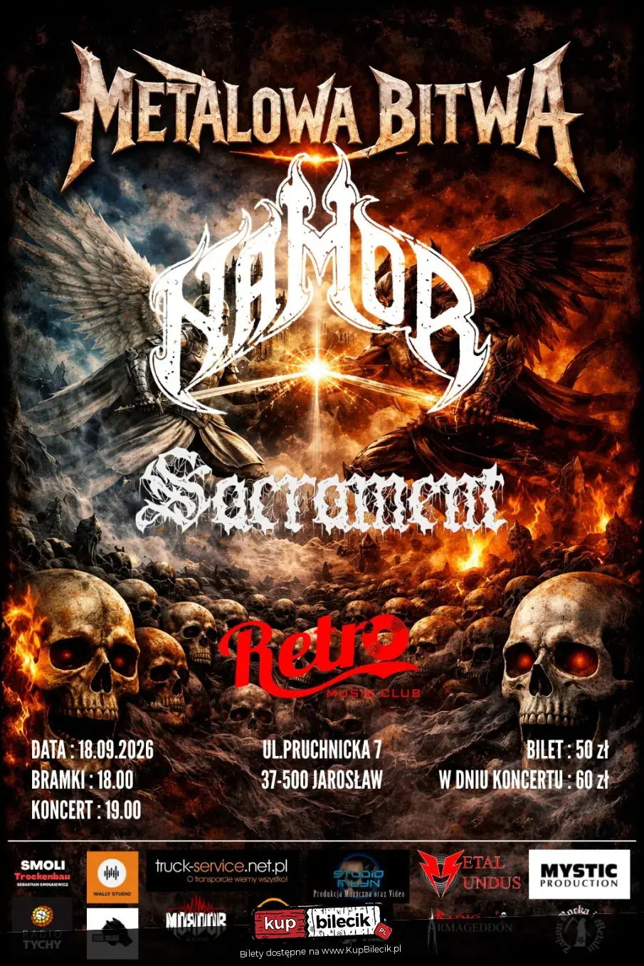 Metalowa Bitwa - Namor & Sacrament