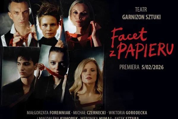 Facet z papieru
