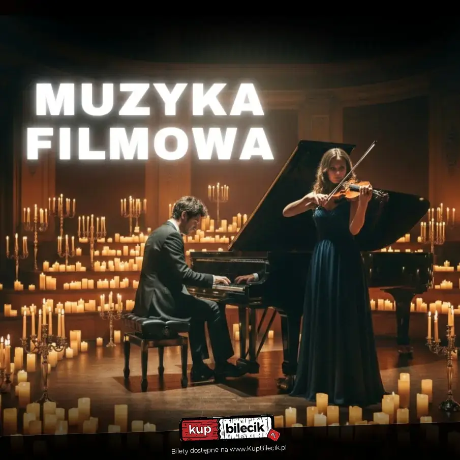 Muzyka Filmowa: Skrzypce i Fortepian przy Świecach