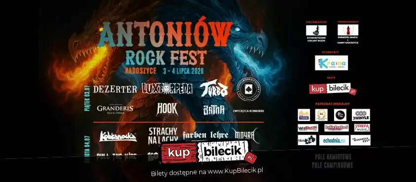 Antoniów Rock Fest - KARNETY