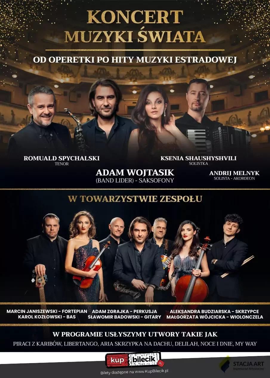 Koncert Muzyki Świata - Od Operetki po Hity Muzyki Estradowej