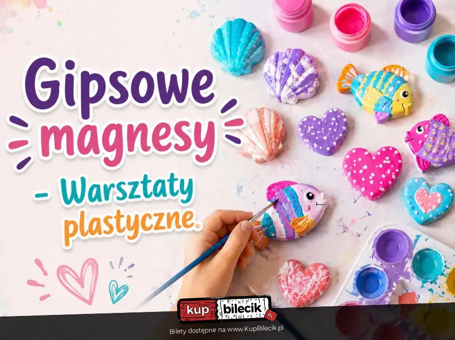 Gipsowe magnesy - Warsztaty plastyczne